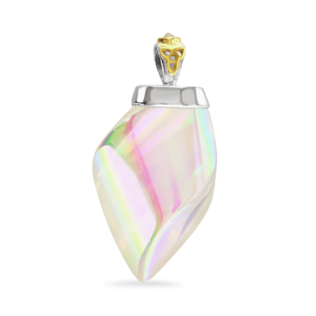 Aura Quartz Flame Pendant