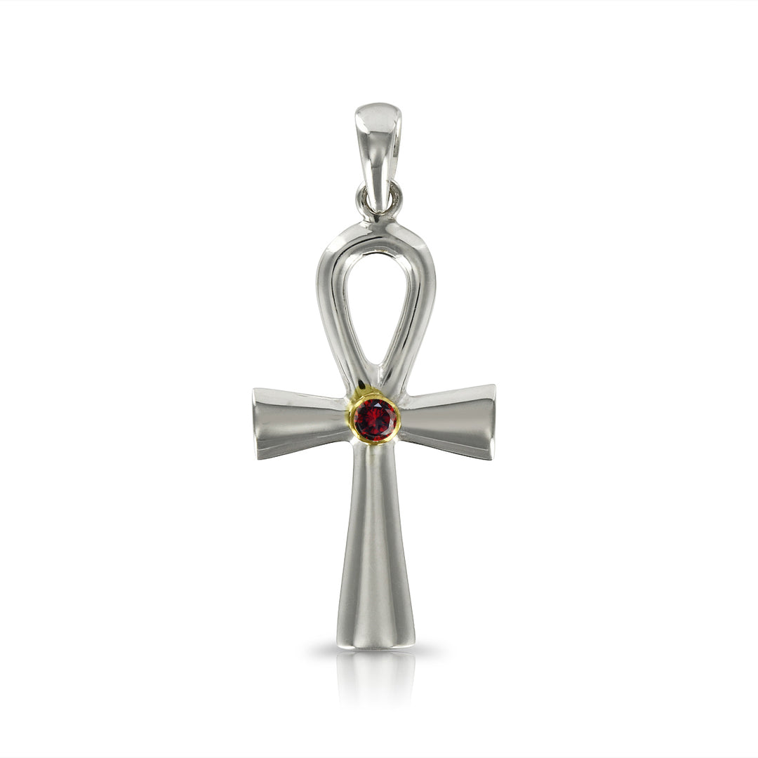 	Ankh Pendant with Garnet