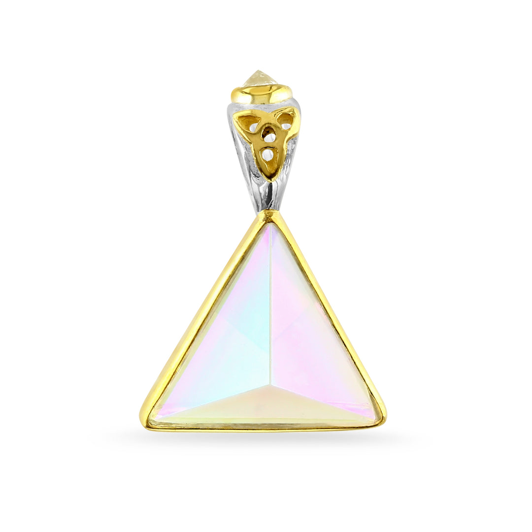 Aura Quartz Pyramid Pendant – StoneAge Glastonbury