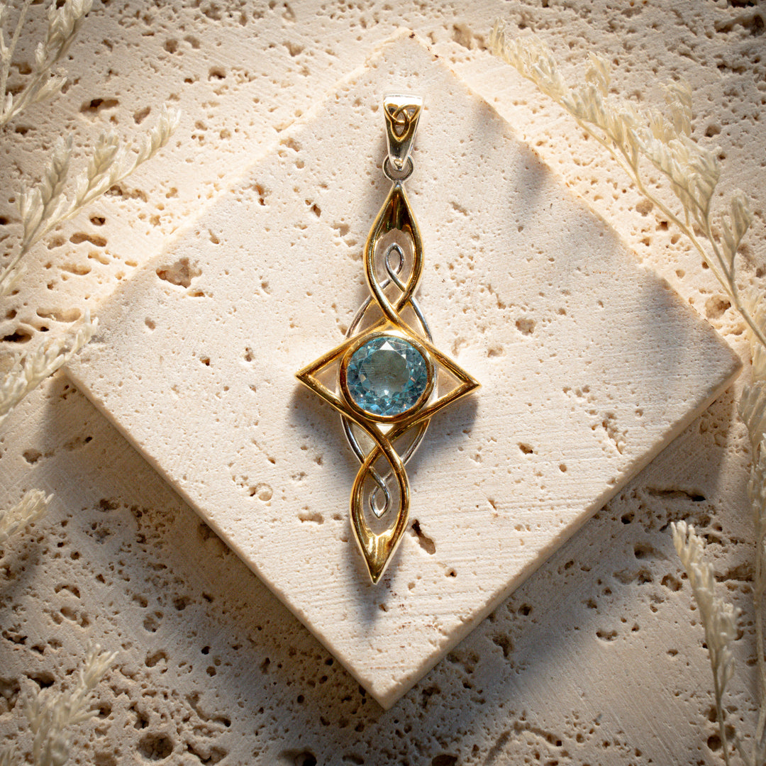 Blue Topaz Etheria Pendant