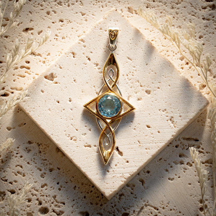 Blue Topaz Etheria Pendant