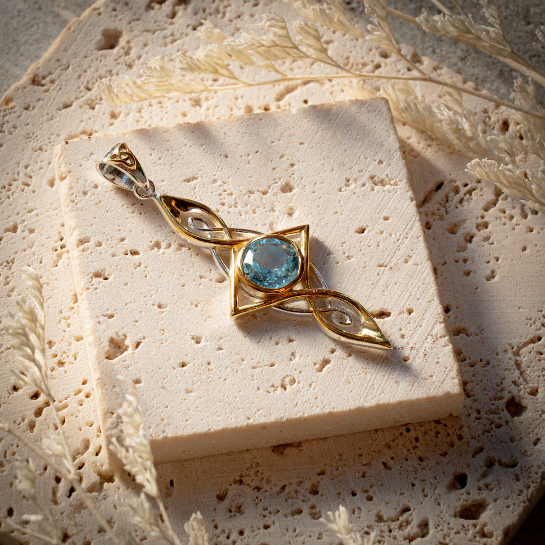 Blue Topaz Etheria Pendant