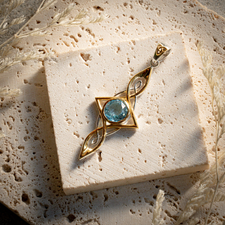 Blue Topaz Etheria Pendant