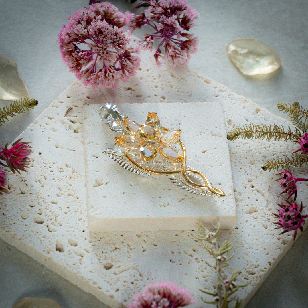 Citrine Elvenstar Pendant