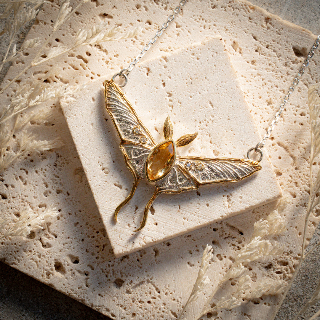 Spirit Moth Necklace