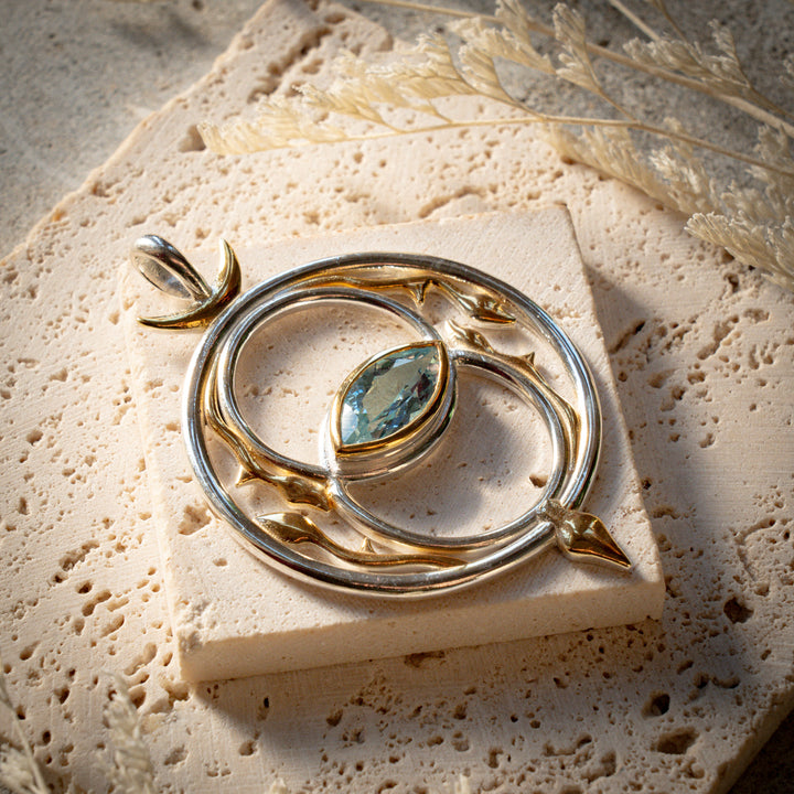 Deluxe Blue Topaz Vesica