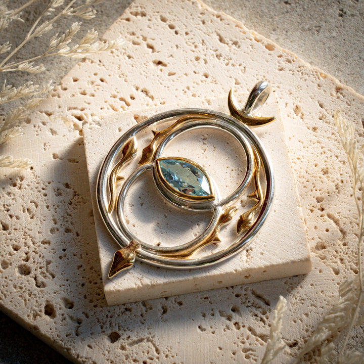 Deluxe Blue Topaz Vesica