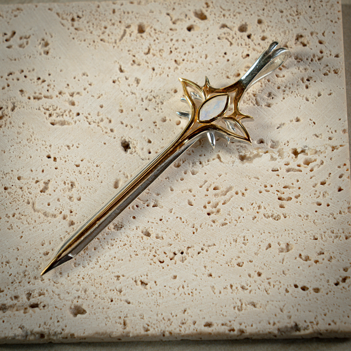 Elven Sword with Rainbow Moonstone