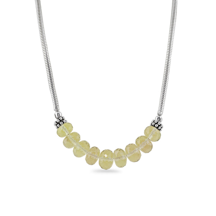 Faceted Gold Tektite Necklace