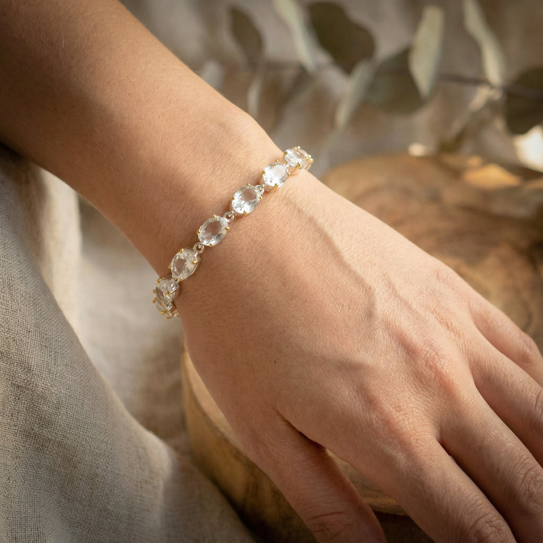 Faceted Quartz Bracelet