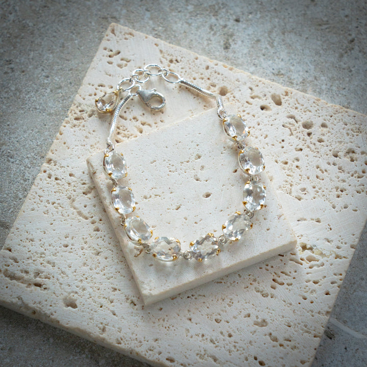 Faceted Quartz Bracelet