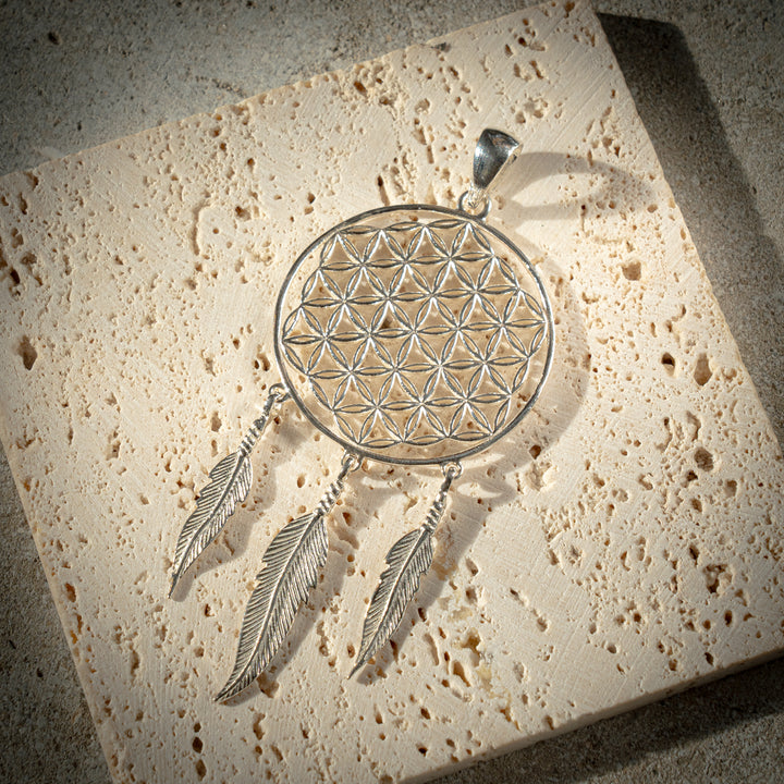 Flower Of Life Dreamcatchter Pendant