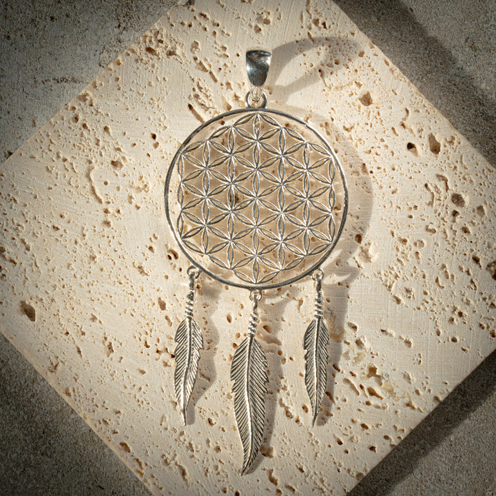 Flower Of Life Dreamcatchter Pendant