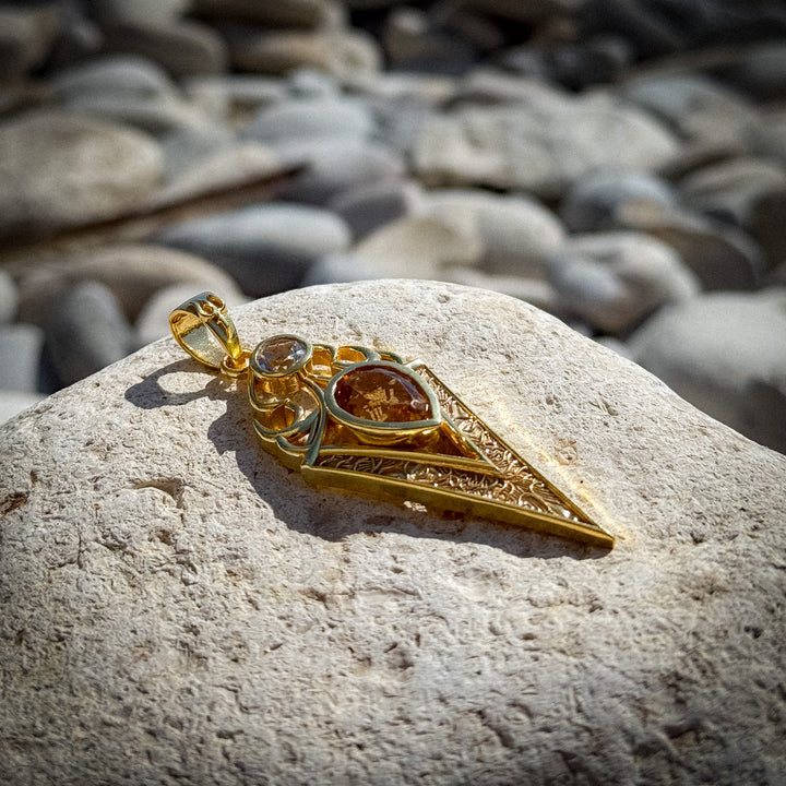 Gilded Citrine Spear of Destiny