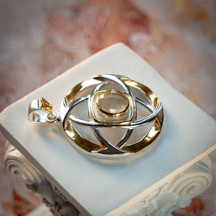 Gold Tektite Nexus Pendant