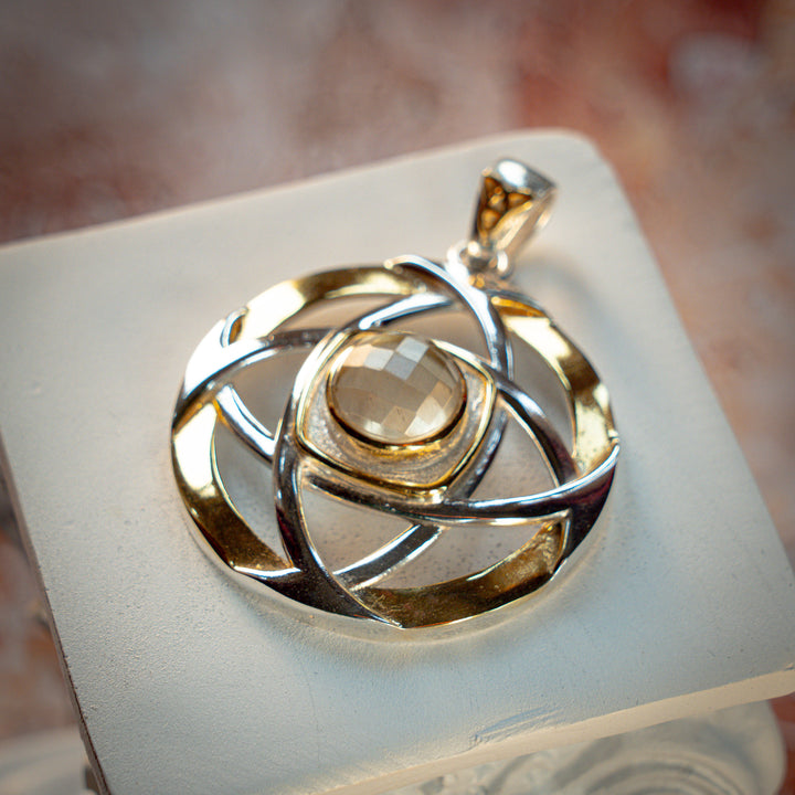 Gold Tektite Nexus Pendant