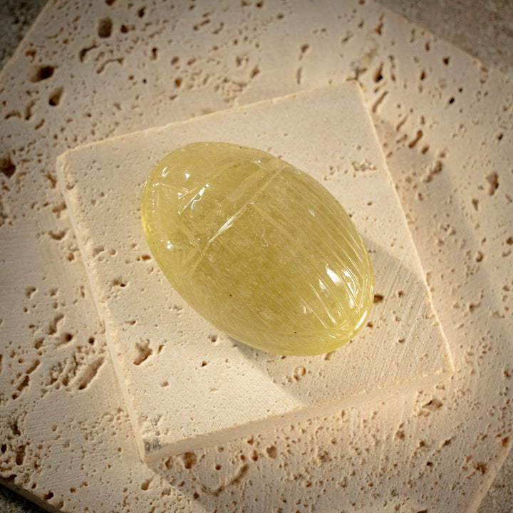 Gold Tektite Scarab (112crt)
