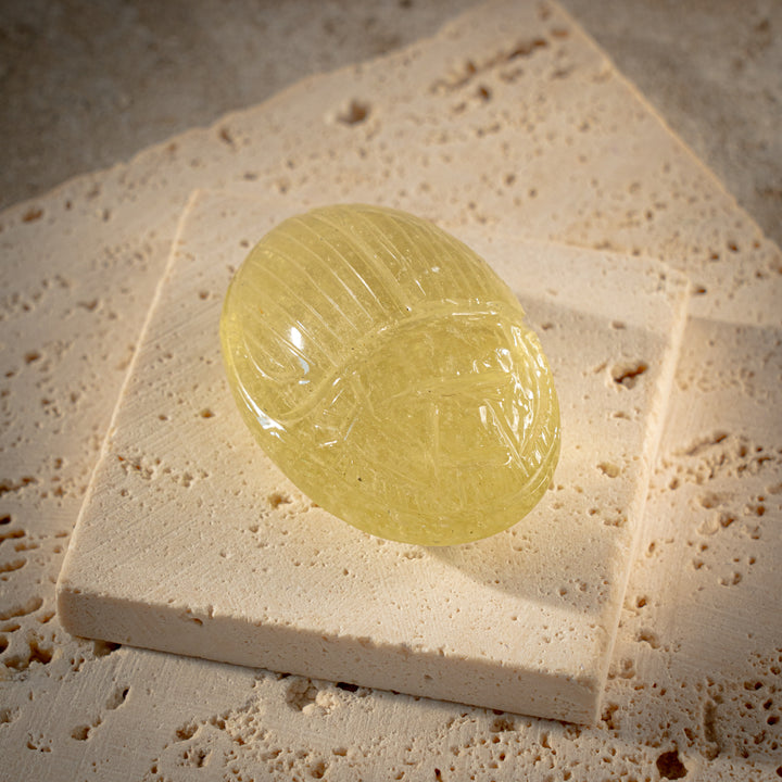 Gold Tektite Scarab (112crt)