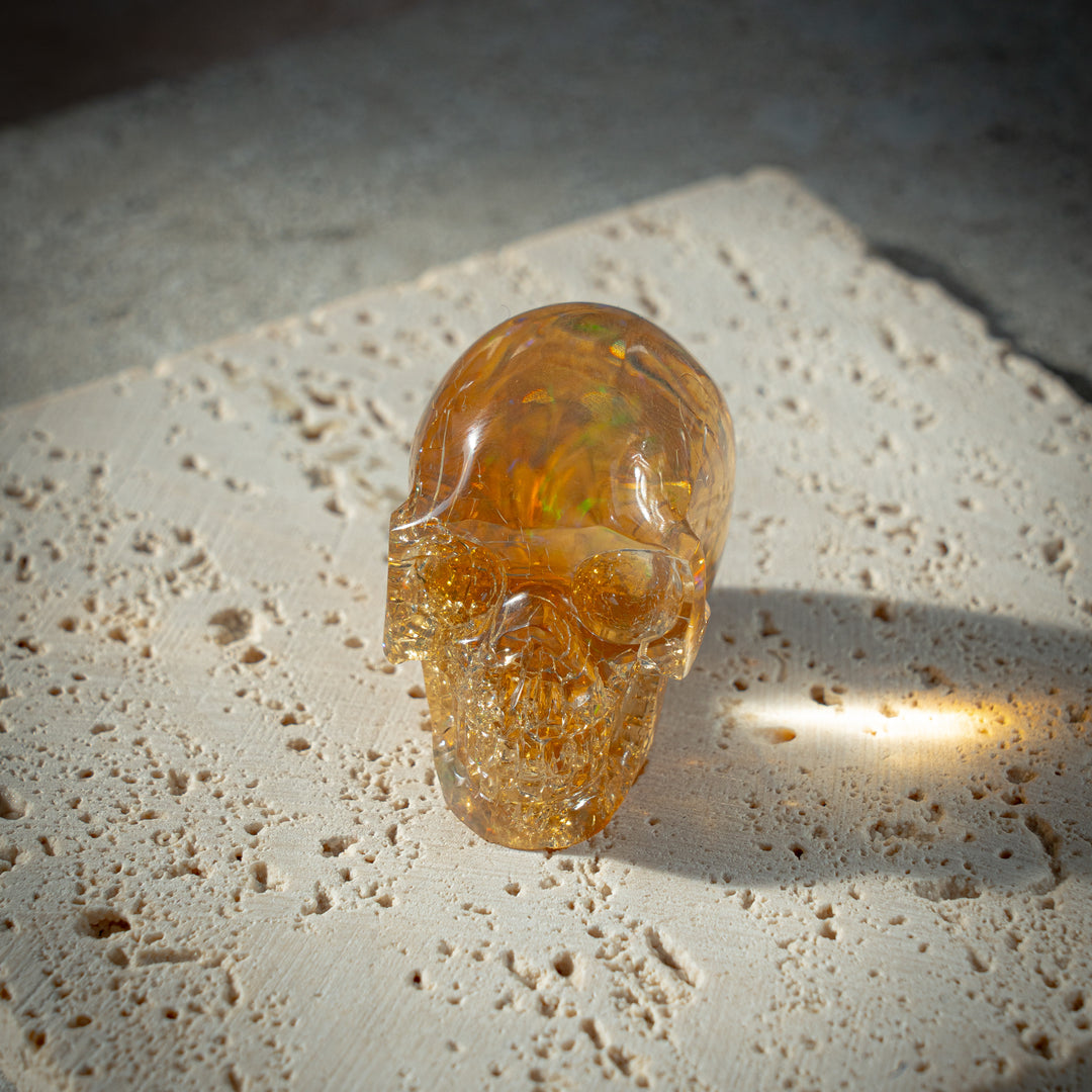 'Ignis' Ethiopian Fire Opal Skull