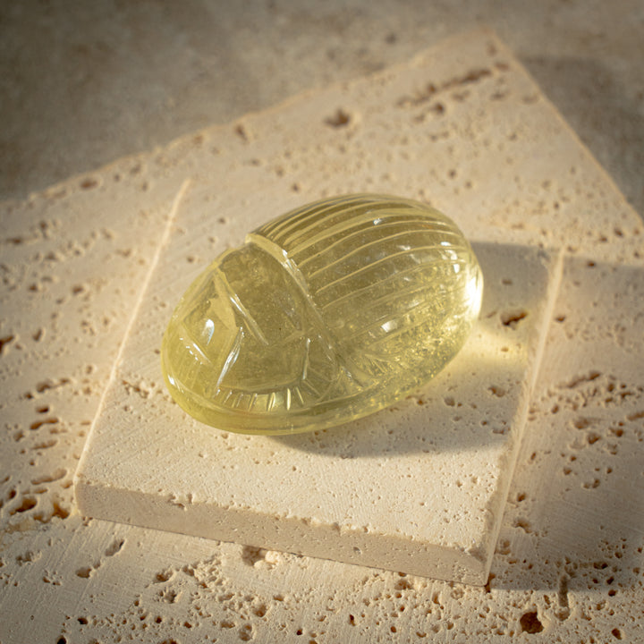 Gold Tektite Scarab (124crt)