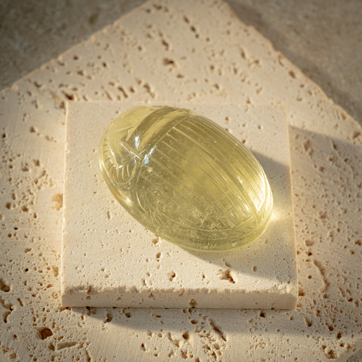Gold Tektite Scarab (124crt)