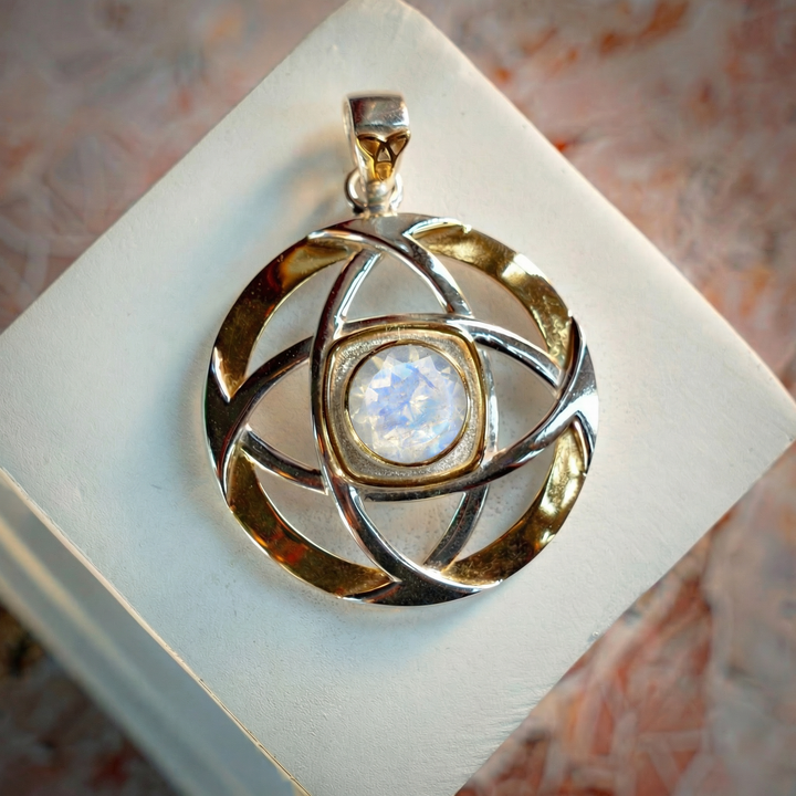 Rainbow Moonstone Nexus Pendant