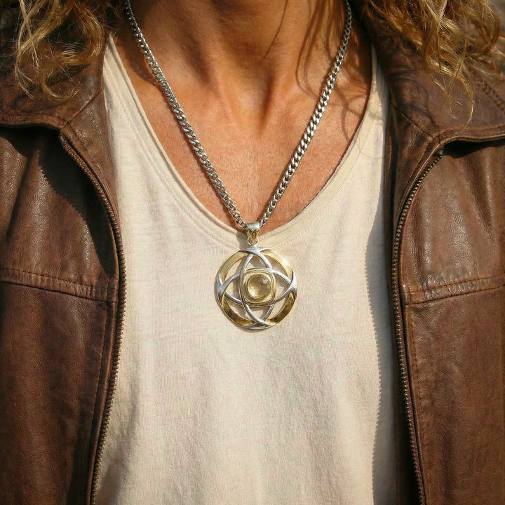Gold Tektite Nexus Pendant