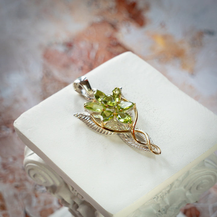 Peridot Elven Star Pendant