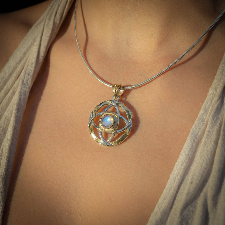 Rainbow Moonstone Nexus Pendant