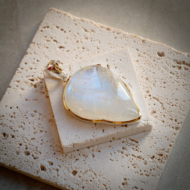 XL Rainbow Moonstone Shield