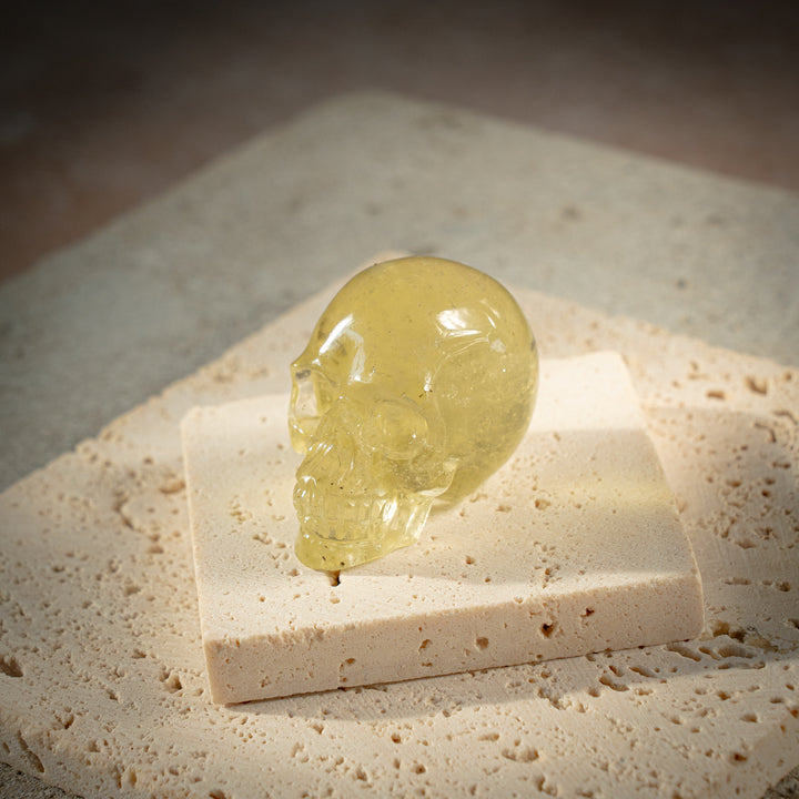 'Solari' Gold Tektite Skull