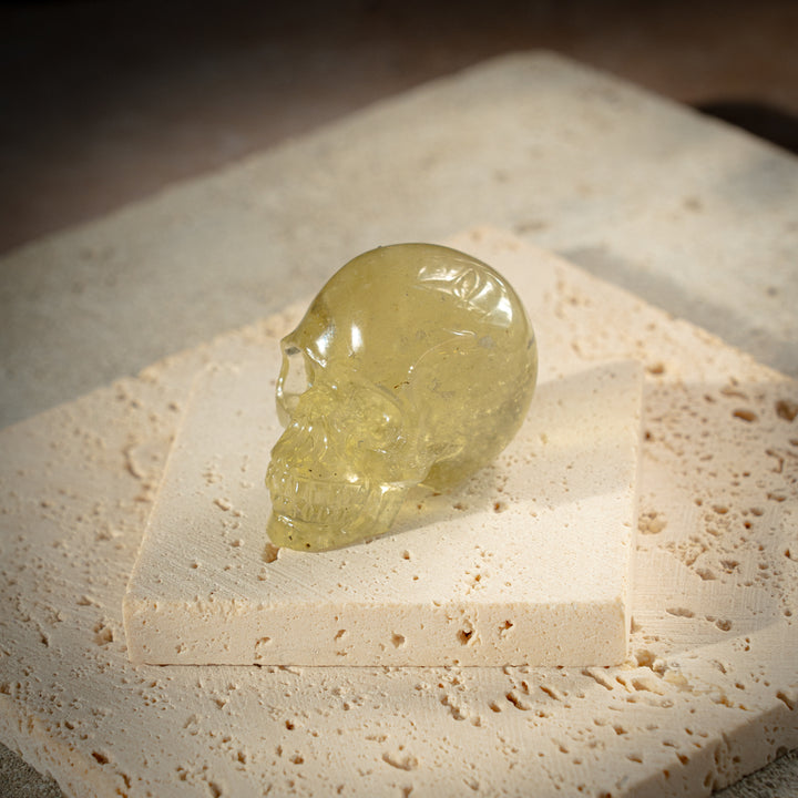 'Solari' Gold Tektite Skull