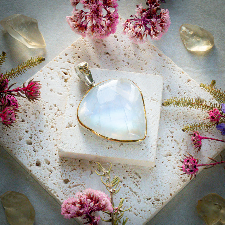 XL Rainbow Moonstone Shield