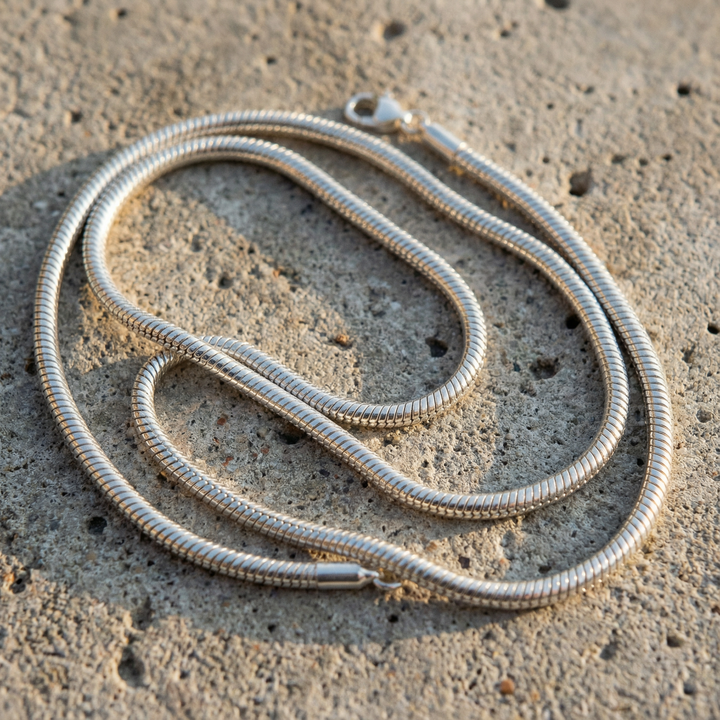 Sterling Silver Heavy Snake Chain