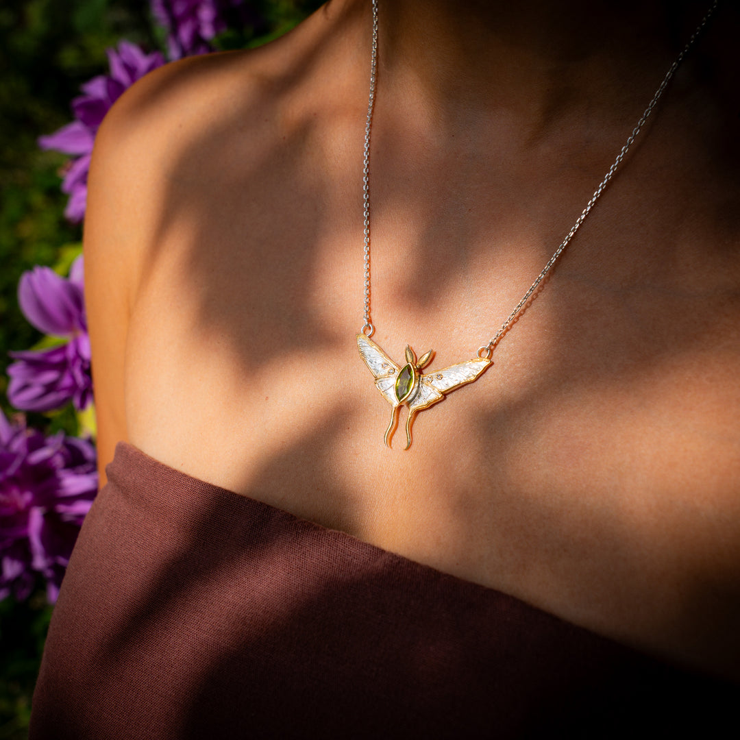 Spirit Moth Necklace