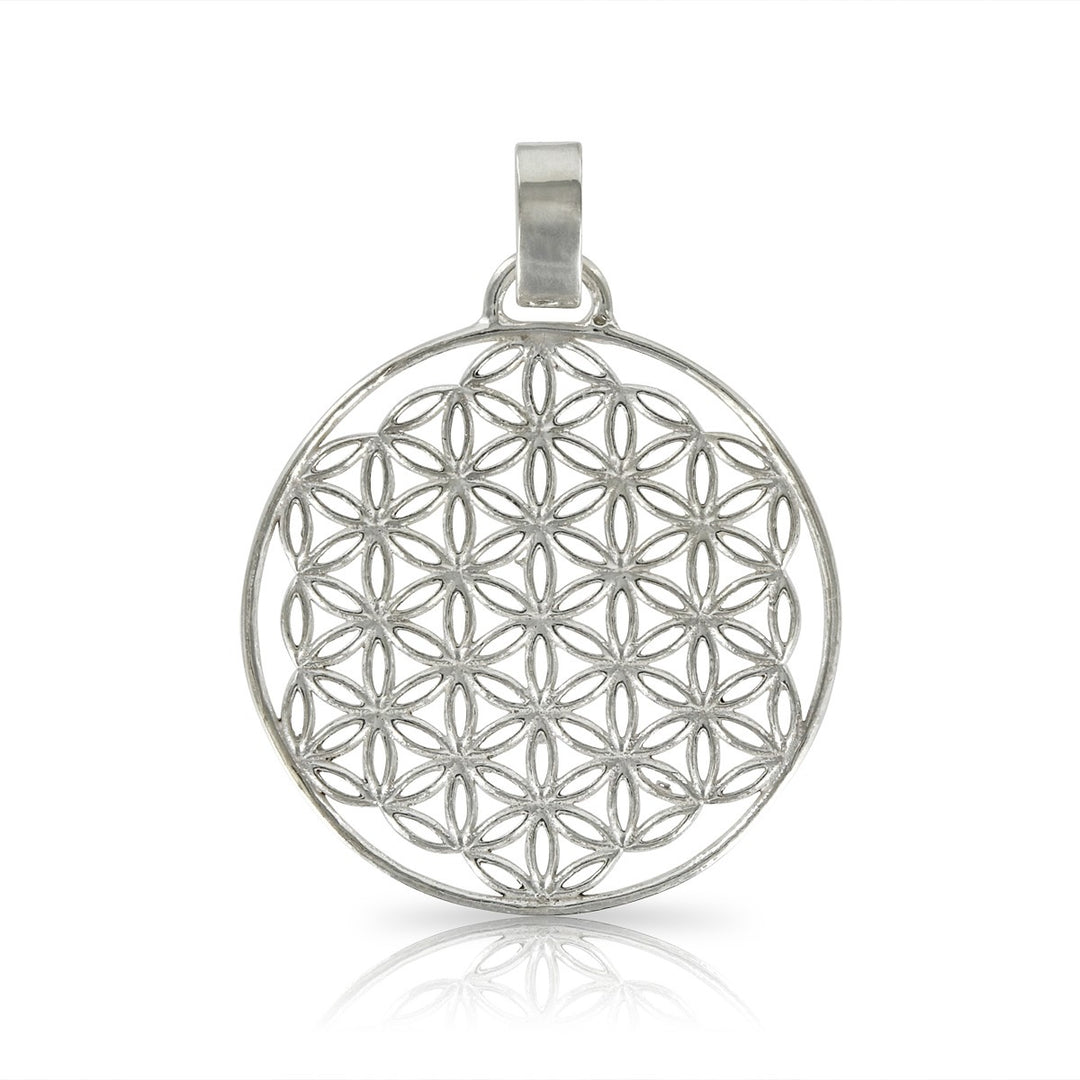 Silver Flower Of Life Pendant