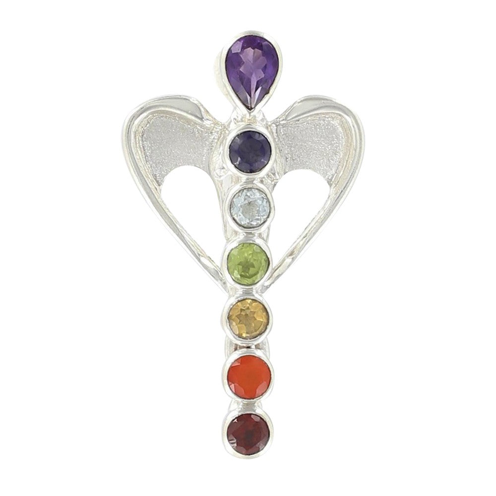 Chakra Healing Angel Pendant