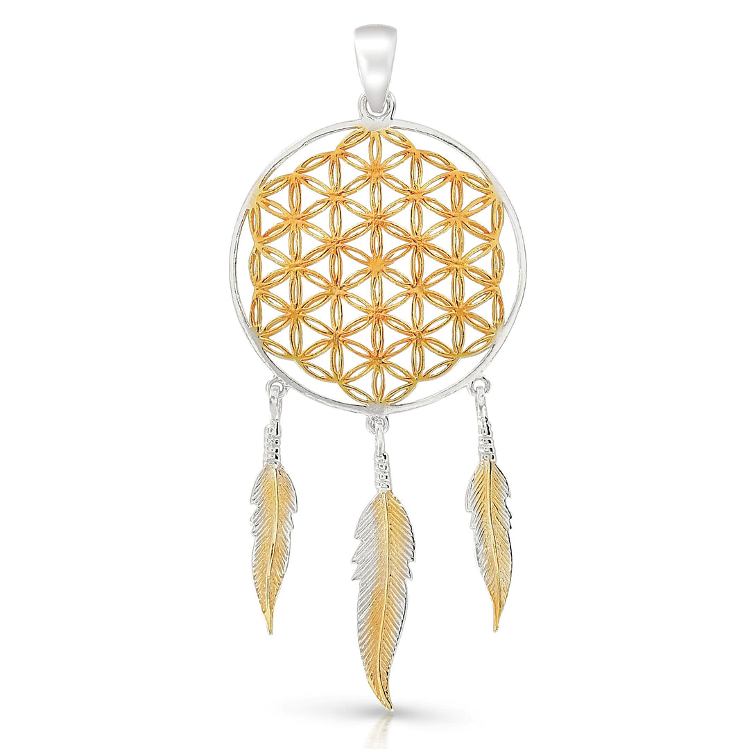 Flower Of Life Dreamcatchter Pendant