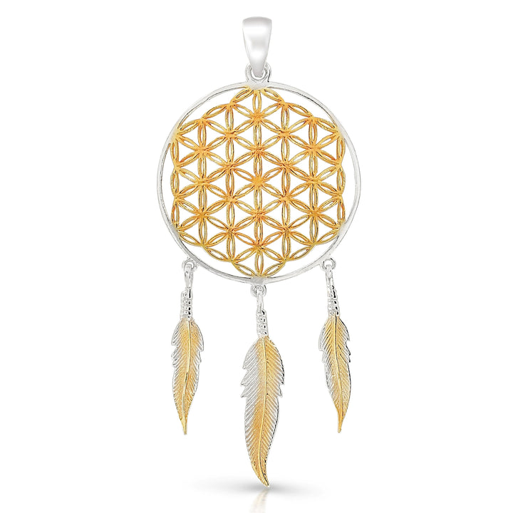 Flower Of Life Dreamcatchter Pendant