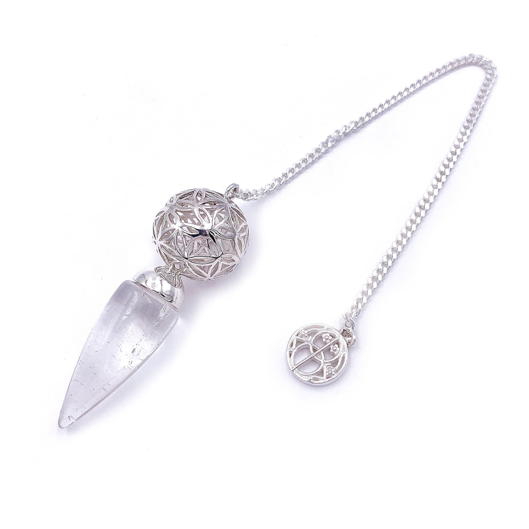 Quartz Flower of Life Pendulum