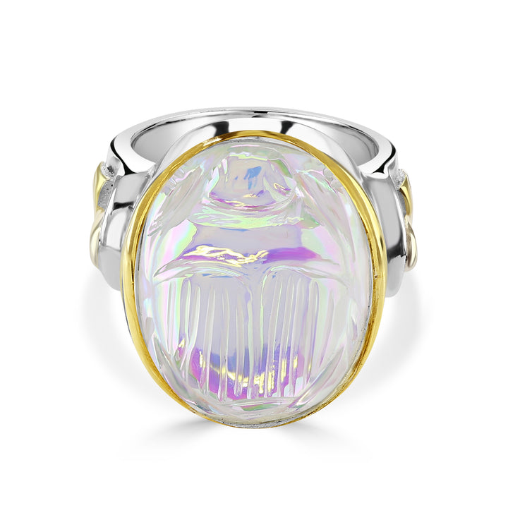 Angel Aura Scarab Ring