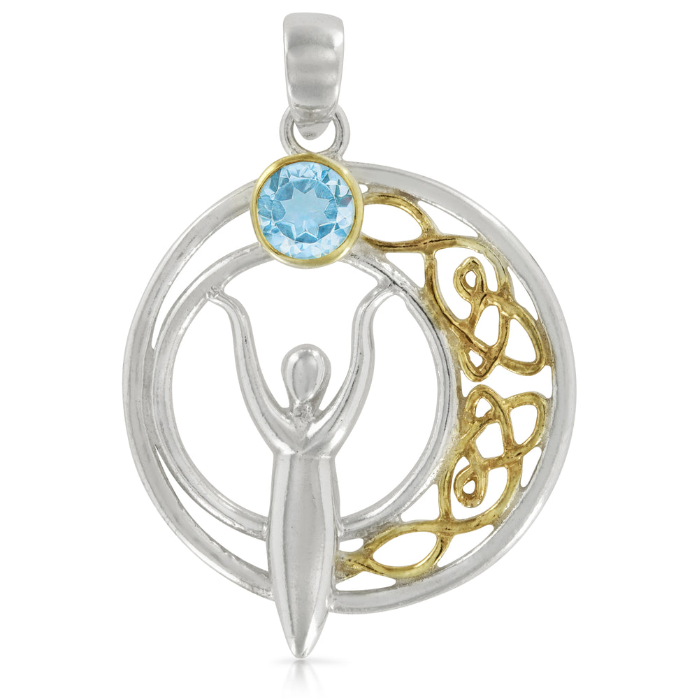 Celtic Moon Goddess Pendant