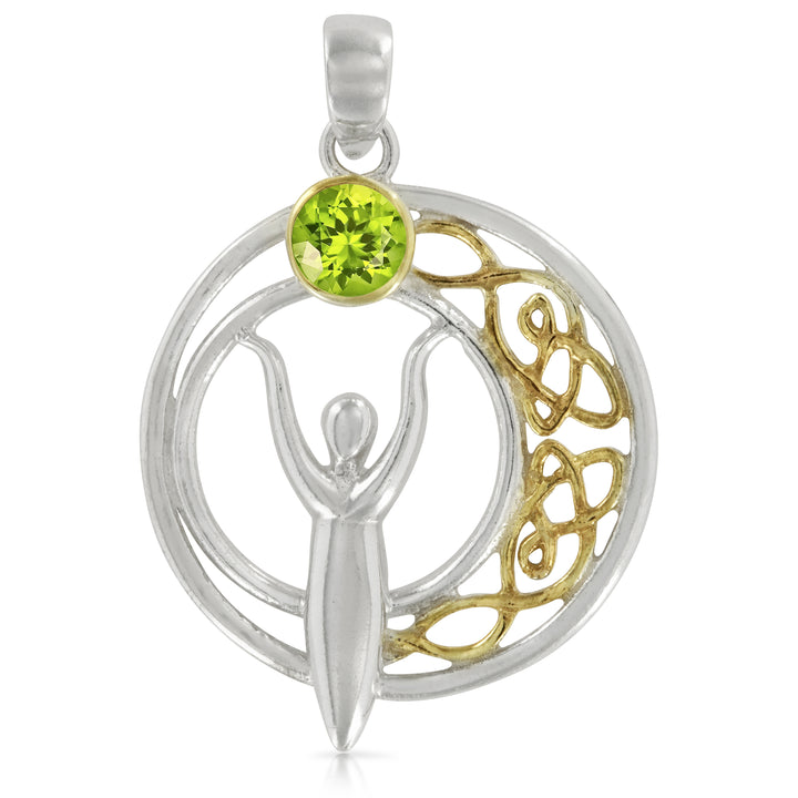 Celtic Moon Goddess Pendant