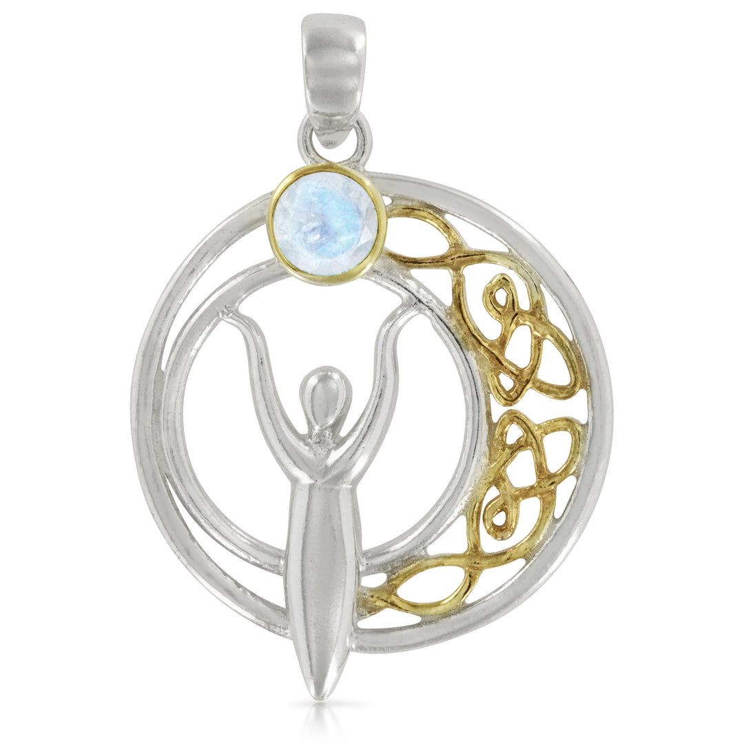 Celtic Moon Goddess Pendant