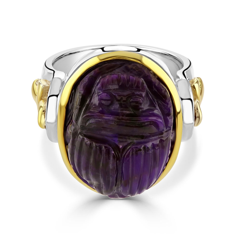 Sugilite Scarab Ring