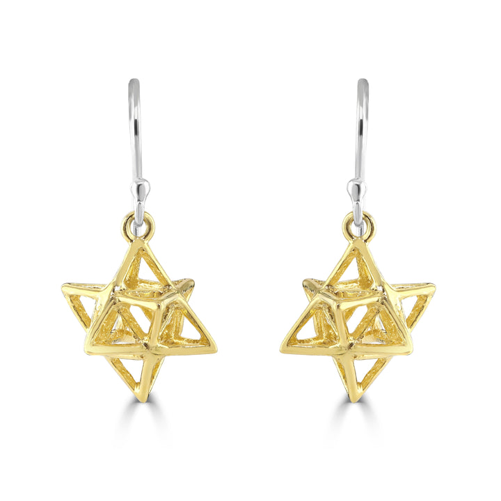 Merkabah Earrings (Gold Plate)