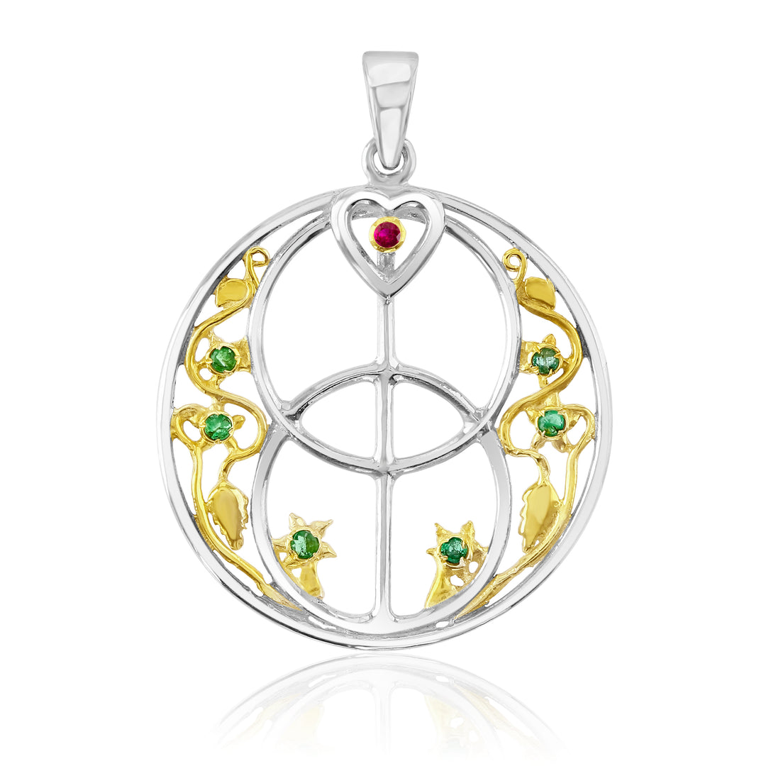 Chalice Well with Ruby & Emeralds