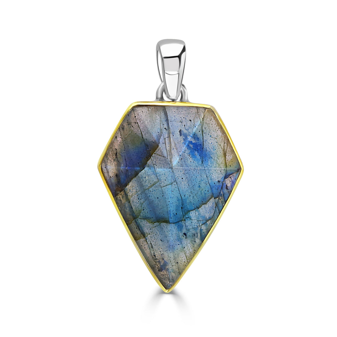 Labradorite Shield Pendant